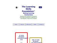 Tablet Screenshot of learningskillsfoundation.com